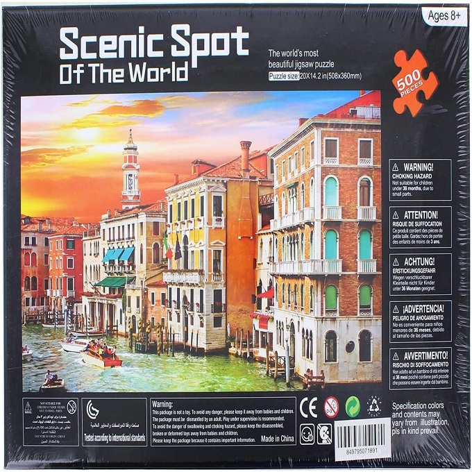 Scenic Spot of The World Venice 500 Piece Jigsaw Puzzle