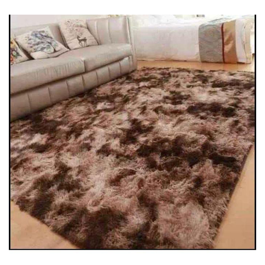 Dark Brown Soft And Tender Fluffy Carpet Bedroom/Living