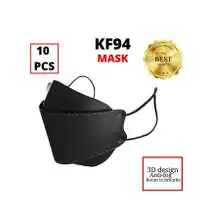 KF94 MASKS 3D BLACK Face Masks IMPORTED- 25pcs Masks