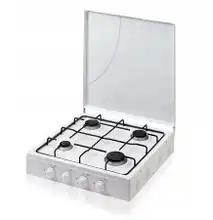 4 Burner Gas Stove, Table Top, Stainless steel,