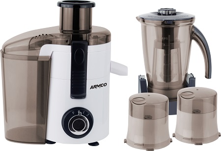 ARMCO AJB-850 - 5 in 1 Juice Extractor - 350W - White & Black