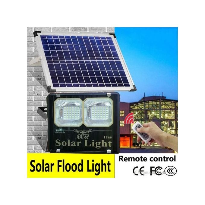Solar Light 60W Watts Quality Outdoor Remote Controlled Solar Floodlight