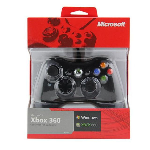 XBOX Microsoft XBOX 360 Wired Controller-black