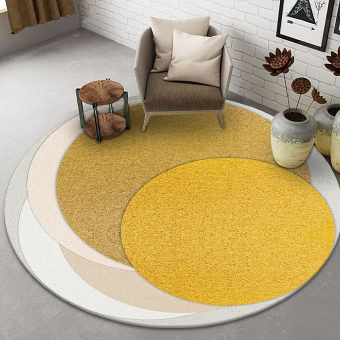 Luxury round carpet