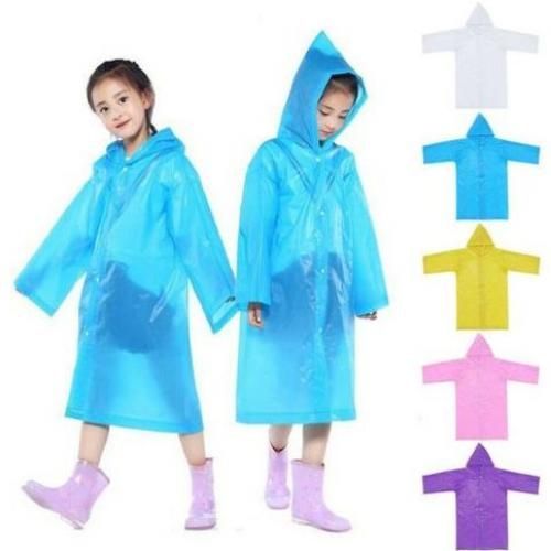 Unisex Kids/Children Poncho Raincoat