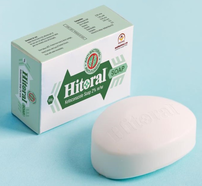 Bio Pharma Hitoral Anti-Fungal & Anti-Bacterial Soap - 100g - Blue