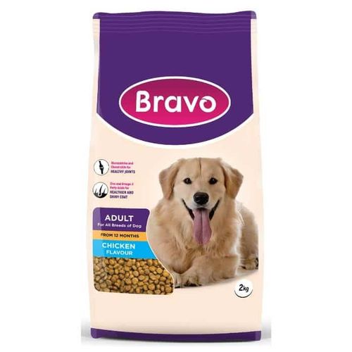 Bravo ADULT DOG DRY FOOD CHICKEN FLAVOR WITH ZINC AND OMEGA 3