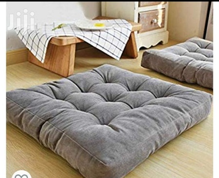 Generic Grey Square Floor Pillow