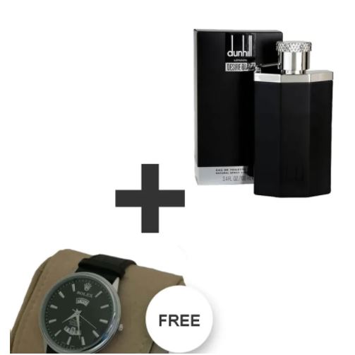 Dunhill desire black (replica) plus free watch Black
