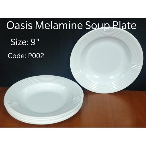 Generic 6 Pcs Deluxe Melamine Design SOUP Plates - Bowl