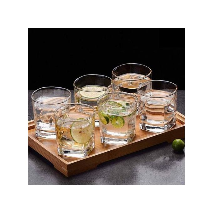 Generic Beautiful Whisky Glasses For hot/cold 350 ML- Set Of 6