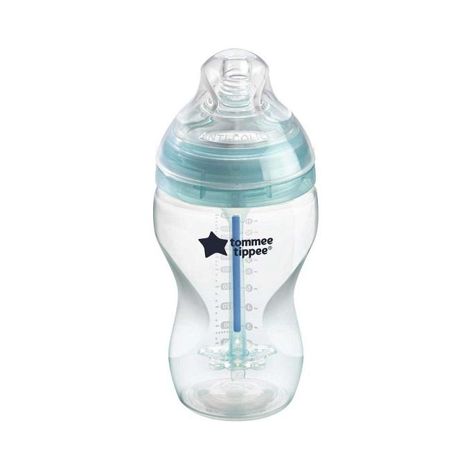 Tommee Tippee Advanced Anti-Colic Feeding Bottle, 3m+, 340ml, Teal
