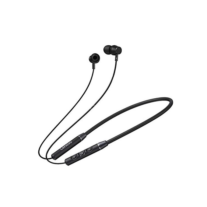 Lenovo Neckband Bluetooth Earphone QE03 - Black
