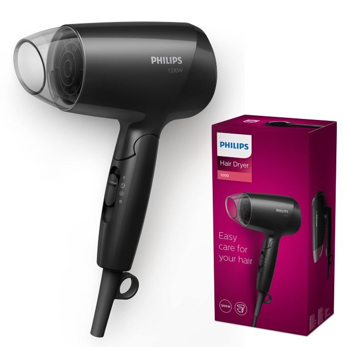 Philips Hair Dryer 1200W with Thermo Protect, Black