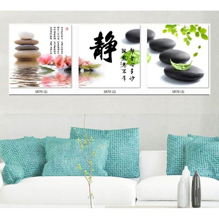 Modern Canvas Tree Painting Print Picture Home Wall Art Decoration Framed 3Pcs
