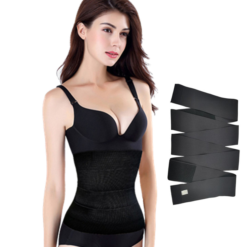 4M Waist Trainer For Women Snatch Me Up Bandage Wrap Tummy Belt Adjustable Belly Waist Wrap Shapewear For Women