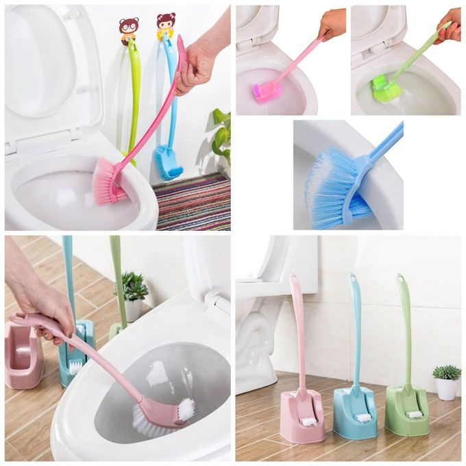 Strong Handle Cleaning Brush Bathroom Toilet Bowl