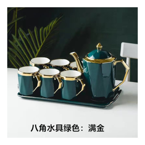 Subaishi Tea Set Green Ceramic