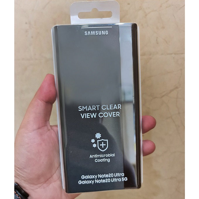 Official Clear View Cover Case With Sensor For Samsung Note 20