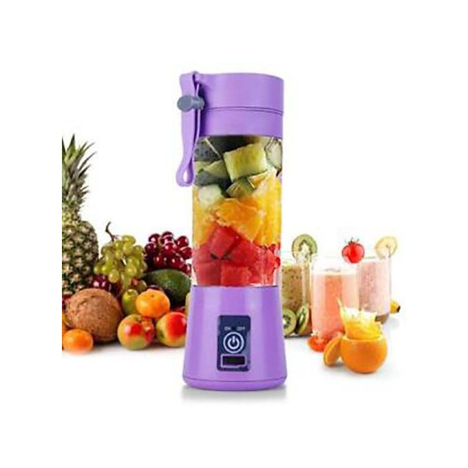Generic Portable Blender Juicer Cup / Electric Fruit Mixer / USB Rechargeable Juice Blender - Purple