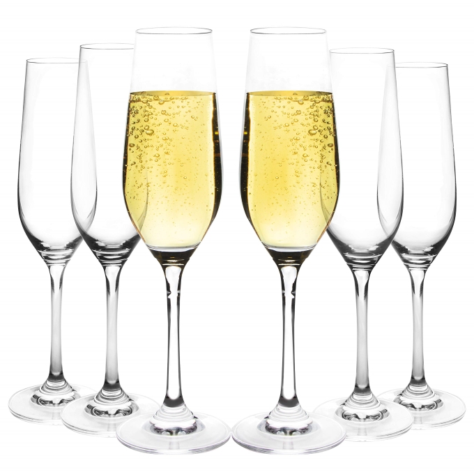 Generic 6pcs Champagne Goblet Glasses
