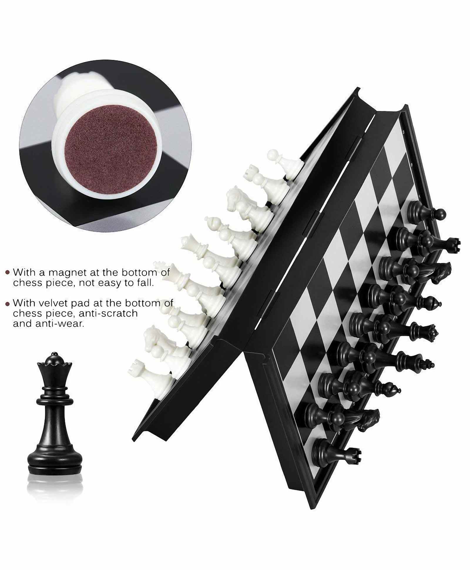 Chess Board Game Magnetic & Foldable Travel Set
