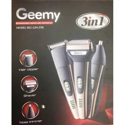 Geemy Portable 3 In 1 Trimmer And Shaver Machine