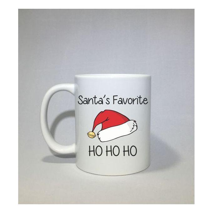 Ceramic Santa's Favorite Ho Ho Ho Mug