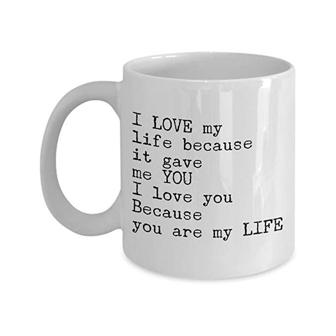 Ceramic I Love My Life Mug