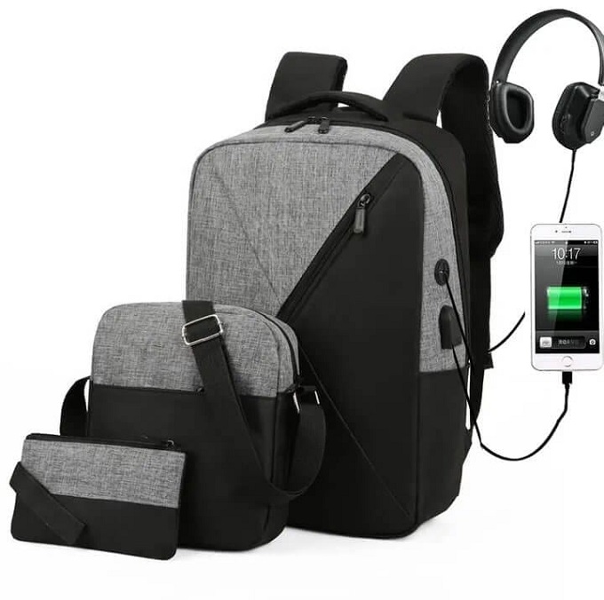 Cool Errands/School/Laptop Backpack - GREY