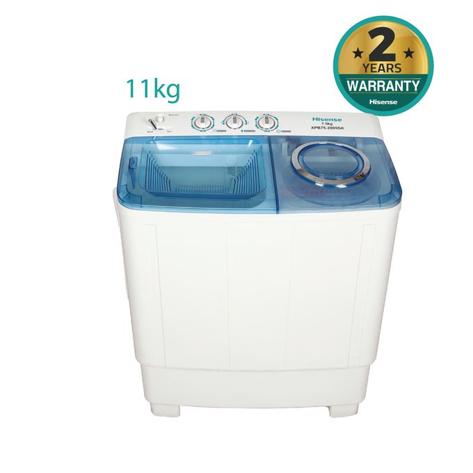 washing machine WSRB113W twin tub 11KG White