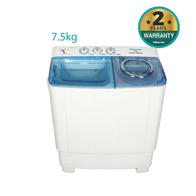 washing machine WSQB753W twin tub 7.5Kg White