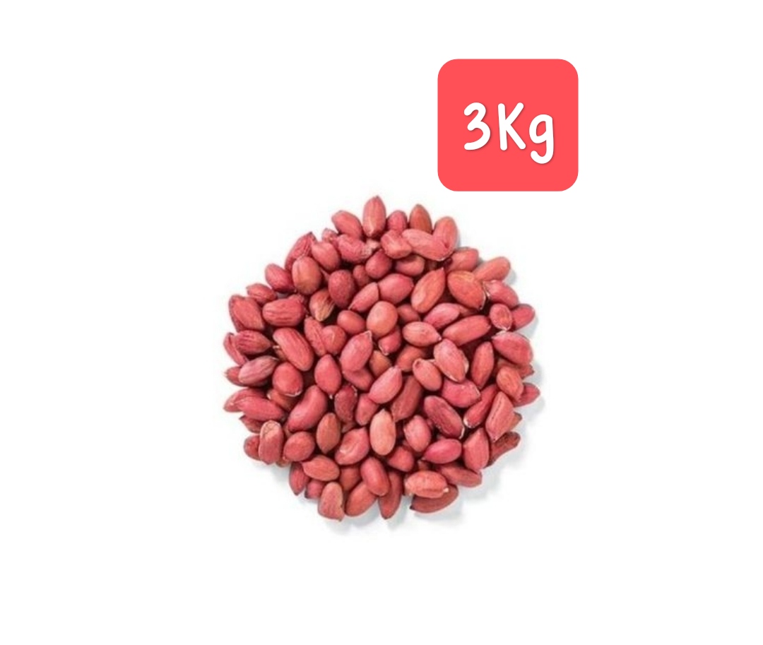 Groundnuts or Njugu Karanga raw, Red. 3kg
