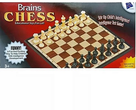Chess Strategy Board Game For Brain Development 3yrs Plus Brown