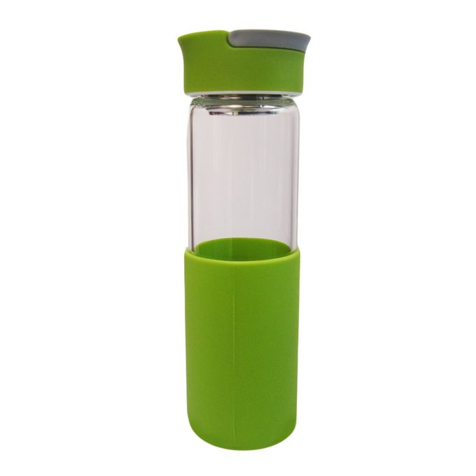 Arkman Glass Water Bottle - 550ml - Luminous Green