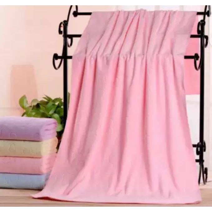 Fashion Baby Bath Cotton Towel -Soft Baby Bath Towel - Pink