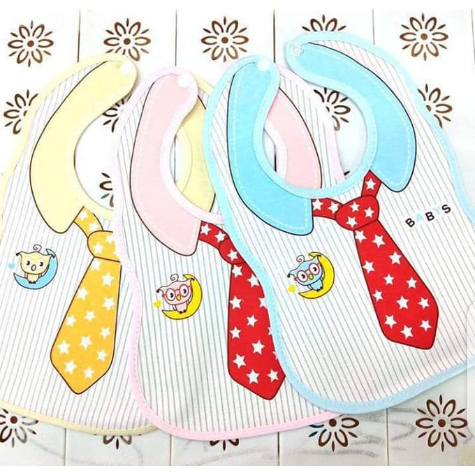 Generic Baby Bibs Soft Cotton-3pcs In Different Prints