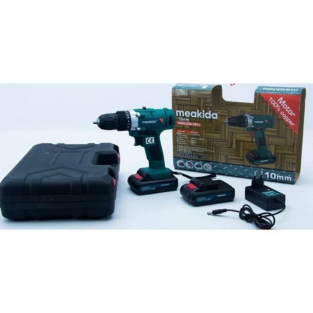 18V Cordless Drill 2 Batteries With Blow Box