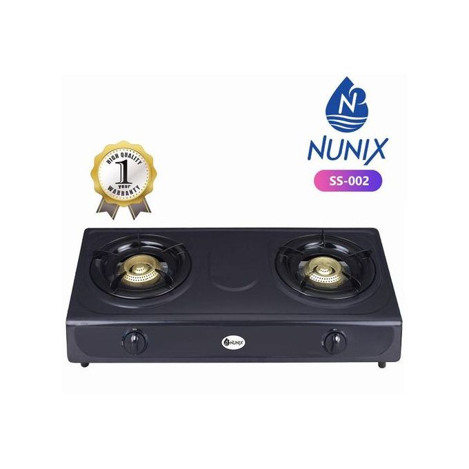 Nunix 2 Burner Gas Cooker With Free Accessories