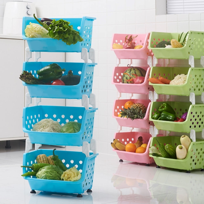 4 Tier Vegetable Rack(Color May Vary)
