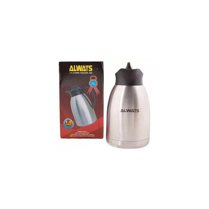 Always Vacuum Thermos Flask - Stainless Steel 1.5L