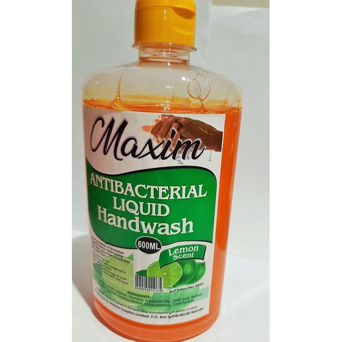 Maxim Antibacterial Liquid Handwash Lemon Scented 600ml