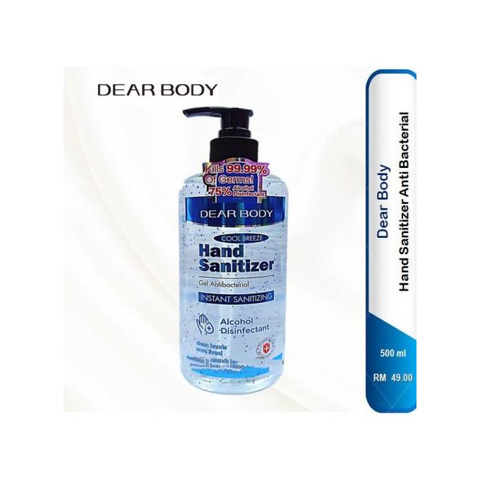 Dear Body Perfumed Hand Sanitizer Gel Antibacterial 500ml X2