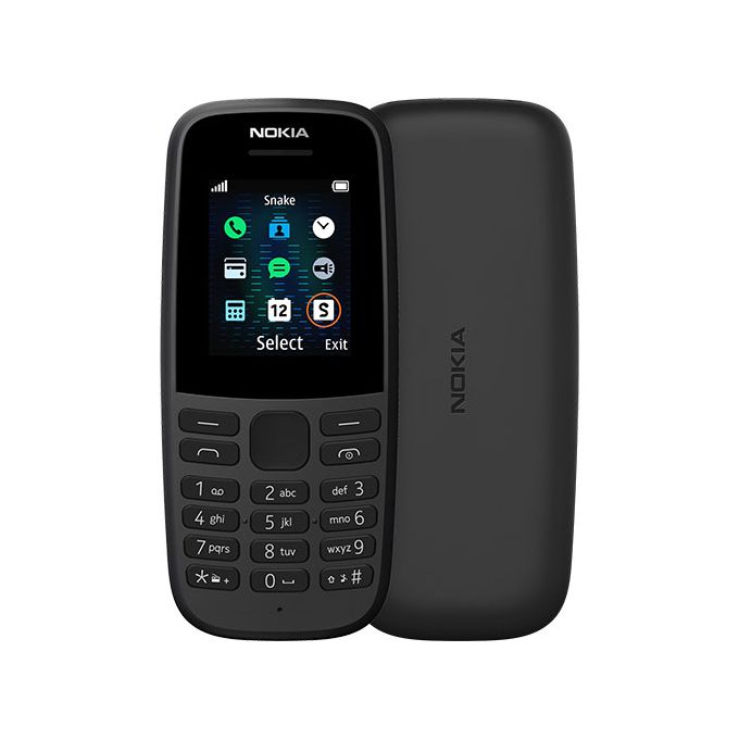 Nokia 105 Dual SIM, 1.77 Inch , RAM 4MB,4th Edition, FM RADIO, - Black