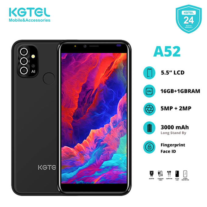Kgtel A52 Android Phone - Black