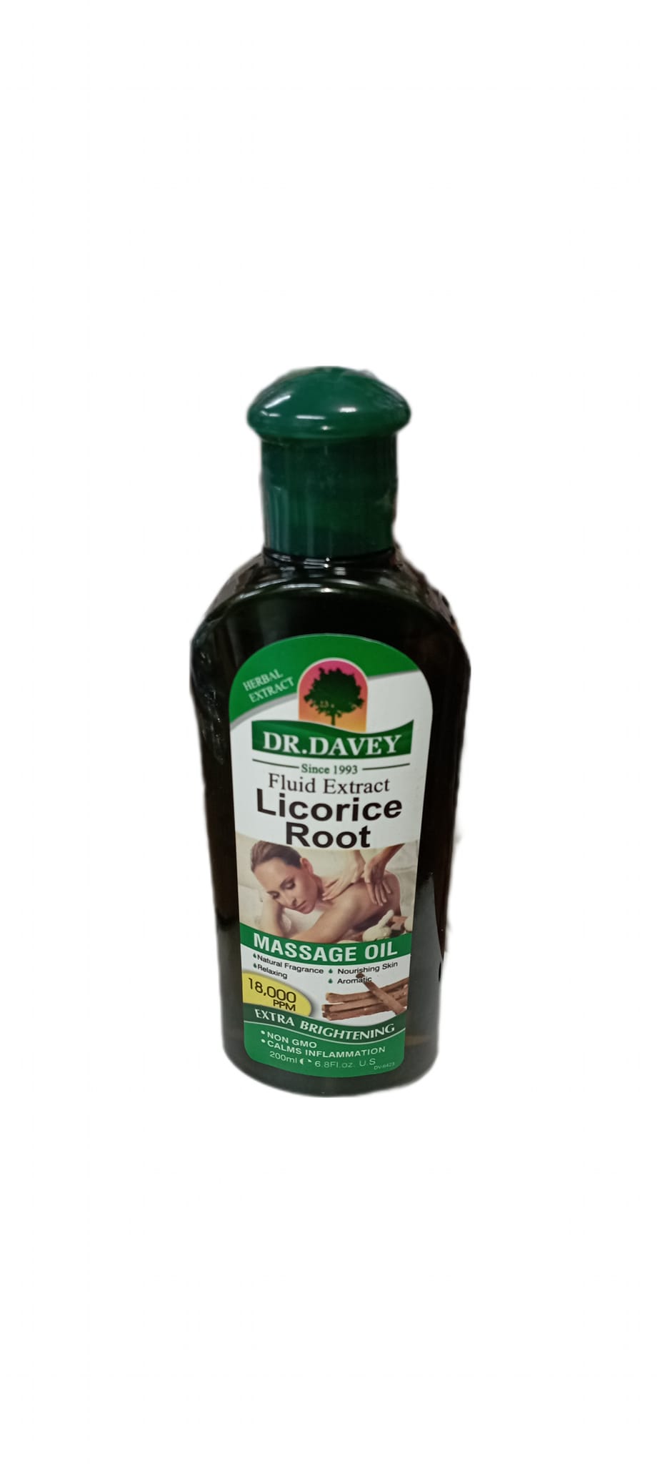 DR Davey LICORICE Root MASSAGE OIL. Brightens, Nourishes & Relaxes with its sweet Fragrance