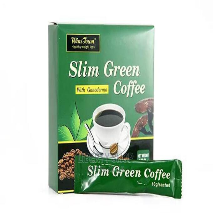 Wins Town SLIM GREEN COFFEE with Ganoderma. Makes you lose weight, become slim with thin waist.