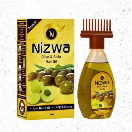 NIZWA Olive & Amla Hair Oil Make Your Hair Strong & Prevent Hair Loss.