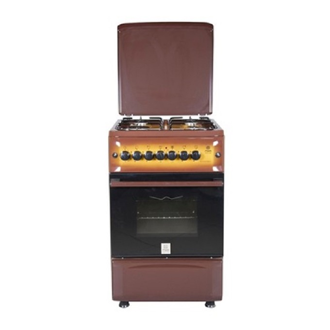Mika Standing Cooker 50cm x 55cm 4G Gas Oven (All Gas) 2 Knob Control with Rotisserie