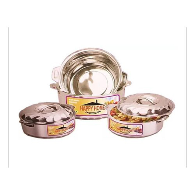 Happy Home 4 Pieces Stainles Steel Hot Pots